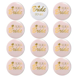 12Pcs Bride to be Badge Team Bride Single Hen Party Bracelet Team Bride Party Supplies