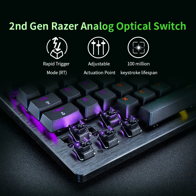 Razer Huntsman V3 Pro Tenkeyless Wireless Esports Gaming Keyboard image 2