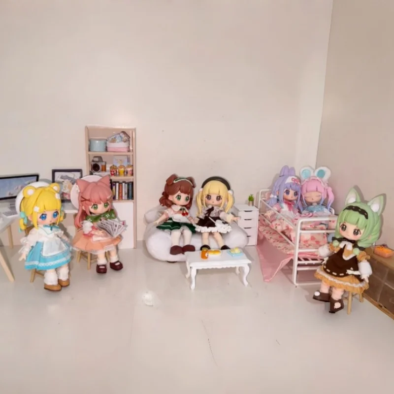 

Ninizee Dream Town Bjd плюшевая игрушка Коллекционная фигурка модная слепая коробка дизайн 12-точечная коллекционная для девочек праздничный подарок