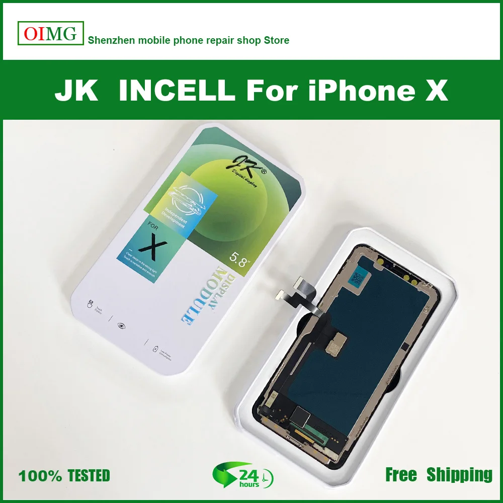 JK LCD For iPhone X OLED XS XSMAX XR TFT With 3D Touch Digitizer Assembly 11 12 12ProMax 13 LCD Screen Replacement Display