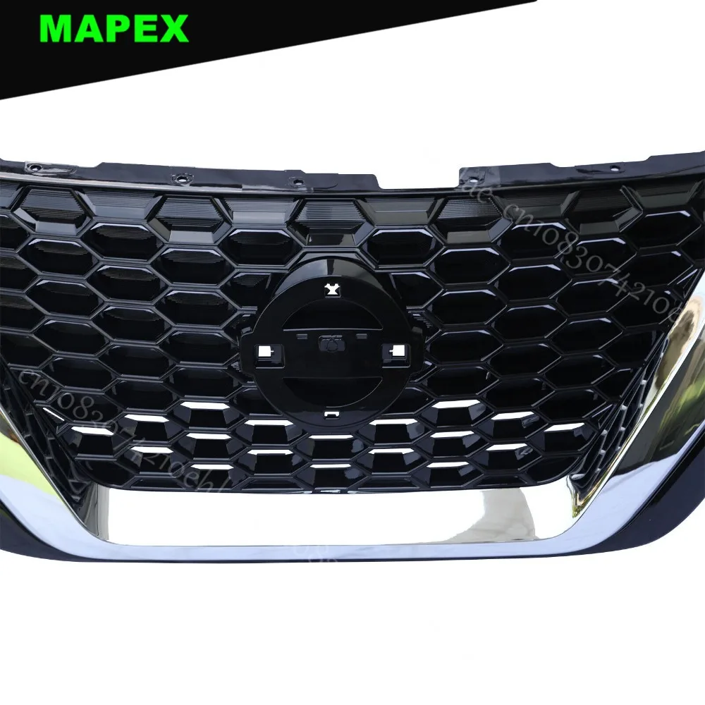For 2019-2023 Nissan Murano Front Grille Grill Assembly Chrome+Black