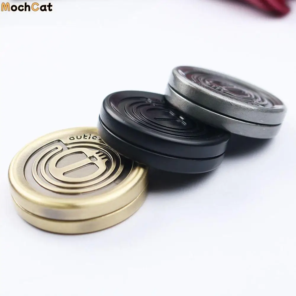 촉각 동전 데빌 밀크 캡 핸드 스피너 감각 장난감 금속 피젯 장난감 아연 합금 빈티지 스타일 피젯 슬라이더 어린이용