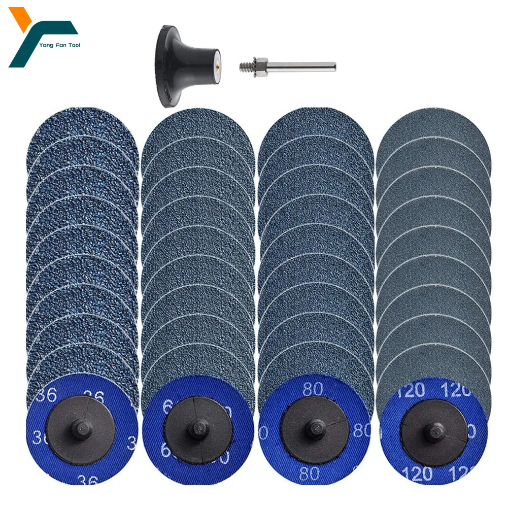 

20Pcs 2Inch Zirconia Quick Change Sanding Discs Abrasive Disc Paint Rust Removal 36/60/80/120 Grit Grinding Wheels Blade