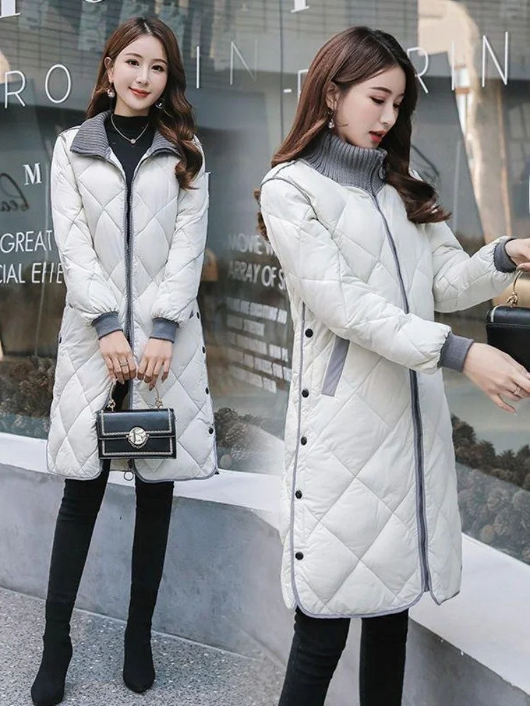 Sli Cotton Jaet Gilet interno leggero di media lunghezza da donna Slim Fit Versione coreana Faionable Autunno Inverno Nuovo arrivo