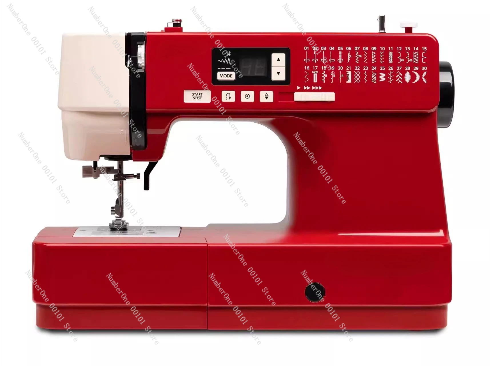 ماكينة خياطة TM30/1030 إلكترونية أوتوماتيكية بالكامل منزلية متعددة الوظائف قفل حافة سطح المكتب