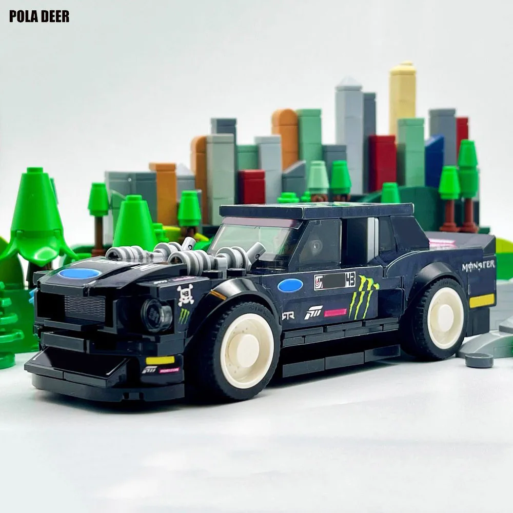 

Poladeer 219 Pcs Hoonicorn V2 Creative Custom Assembled With Stickers Building Blocks Educational Model Boy Toy Holiday Gift