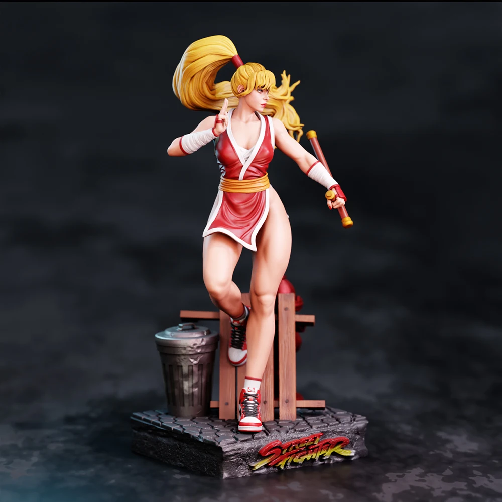 

NSFW Gray Resin 3D Print Model 1/24 Powerful Fighting Beauty Statue Unassembled Unpainted Model Toy DIY Collection