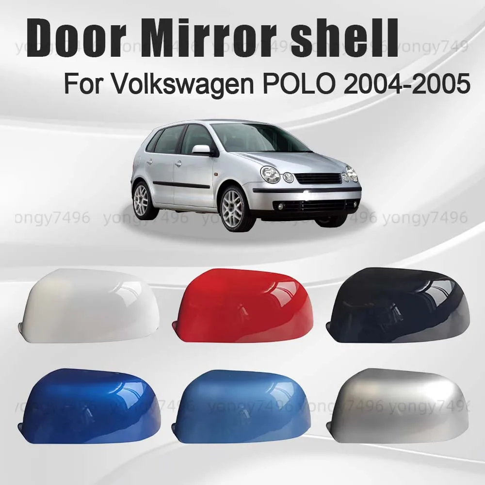 

Protective Cover Black Silver Red Door Mirror Shell For Volkswagen POLO 2004-2005 Lower Edge Strip Lens Car Rearview Accessories