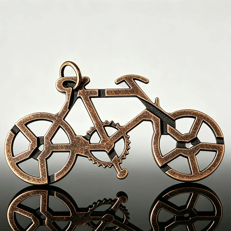 

Bicycle Metal Puzzles Brain Teaser Disentanglement IQ Test Toys Educational Mind Games Focus & Stress Relief Novelty Gifts