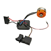 Power Tool Parts Brushless Motor 21V 7 teeth Assembly Switch Battery Socket Led For Dayi Electric Drill Sensorless Assembly