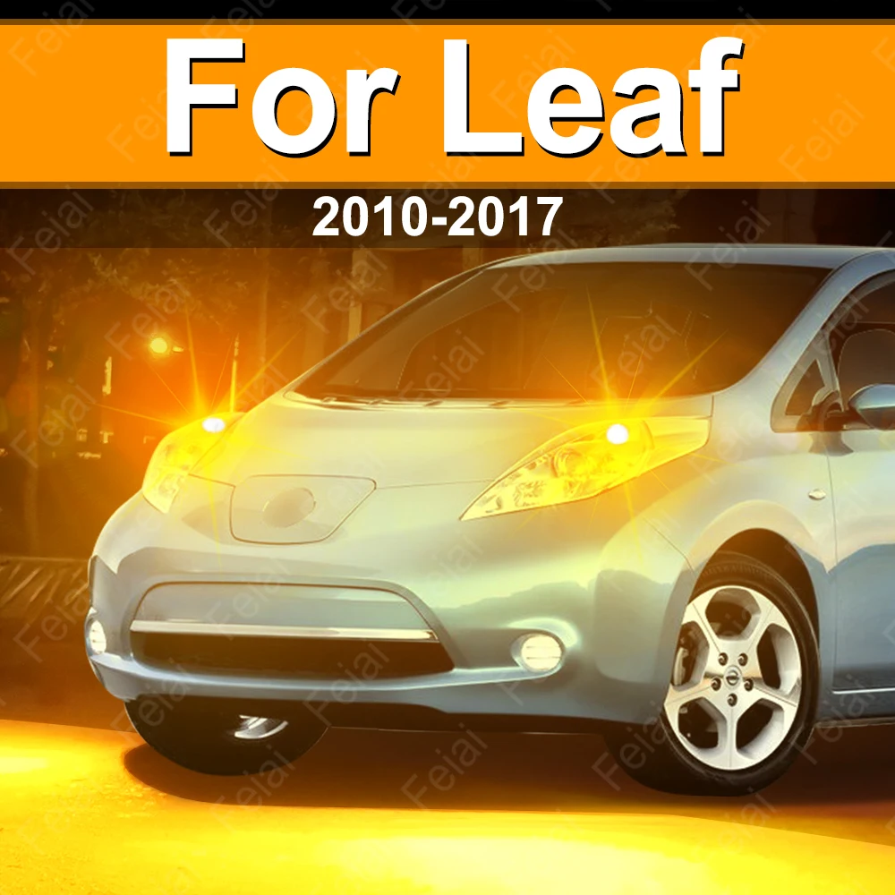 Turn Signal LED Light Indicator Bulb For Nissan Leaf ZE0 Accessories 2010 2011 2012 2013 2014 2015 2016 2017 Amber Turn Signals