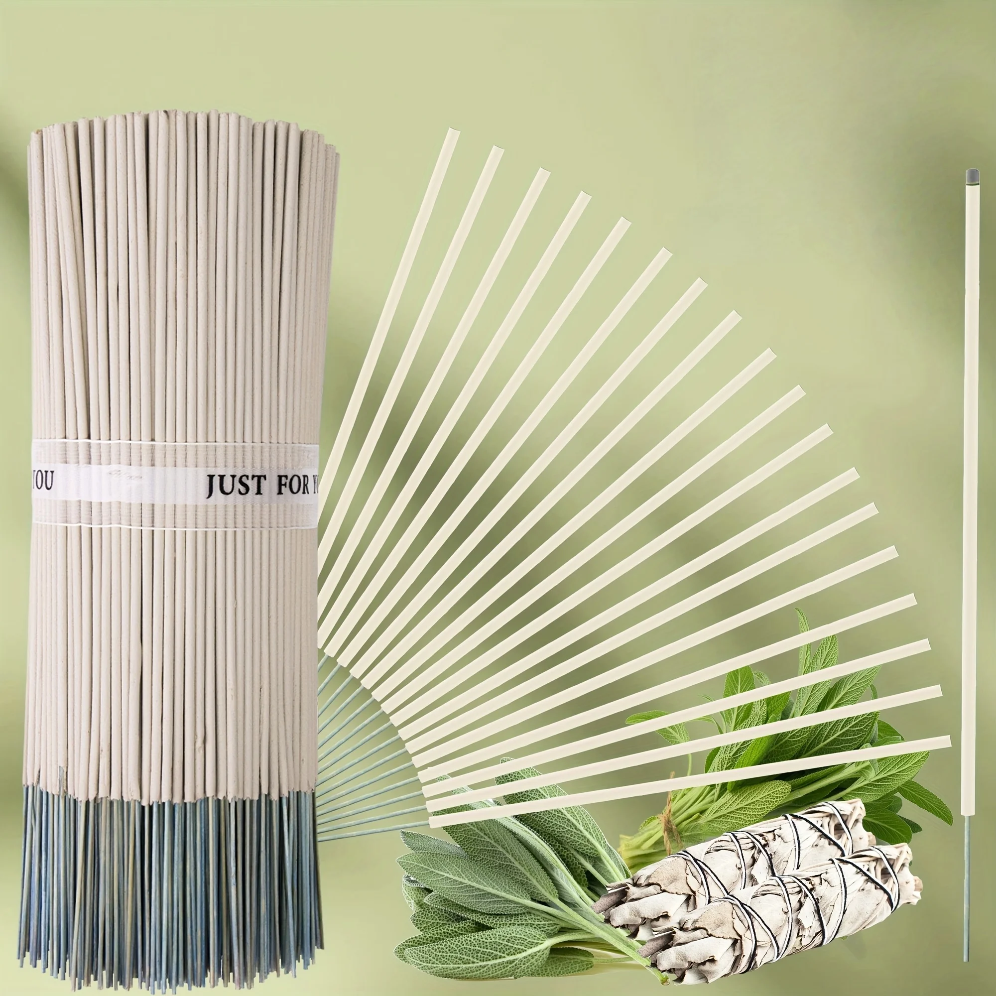 أعواد البخور المريمية المصنوعة يدويًا - حرق طويل الأمد (50–60 دقيقة) · مثالية للتأمل والتنظيف واليوجا والاسترخاء