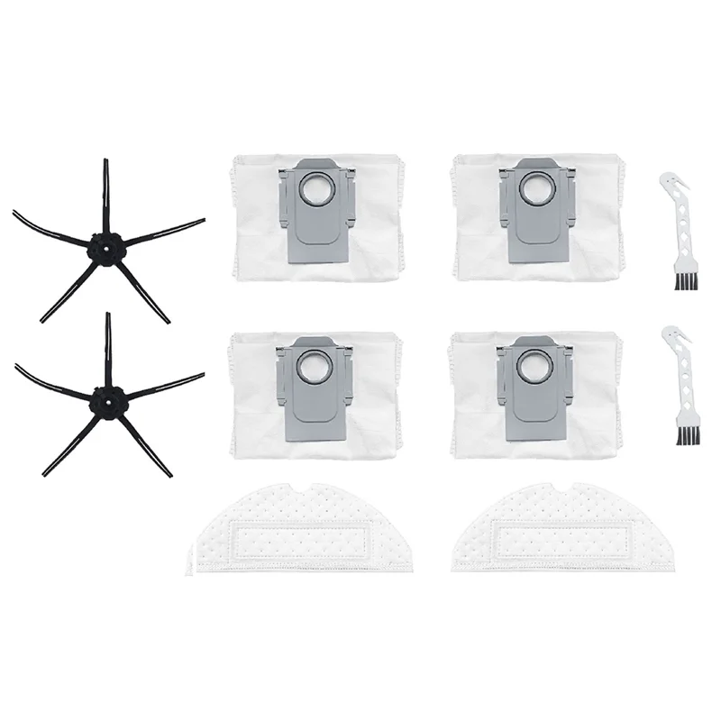 ABXH For Roborock S7maxv Ultra G10S Pro Robot Vacuum Cleaner Replacement Accessories Dust Bag Side Brush Cloth Brush
