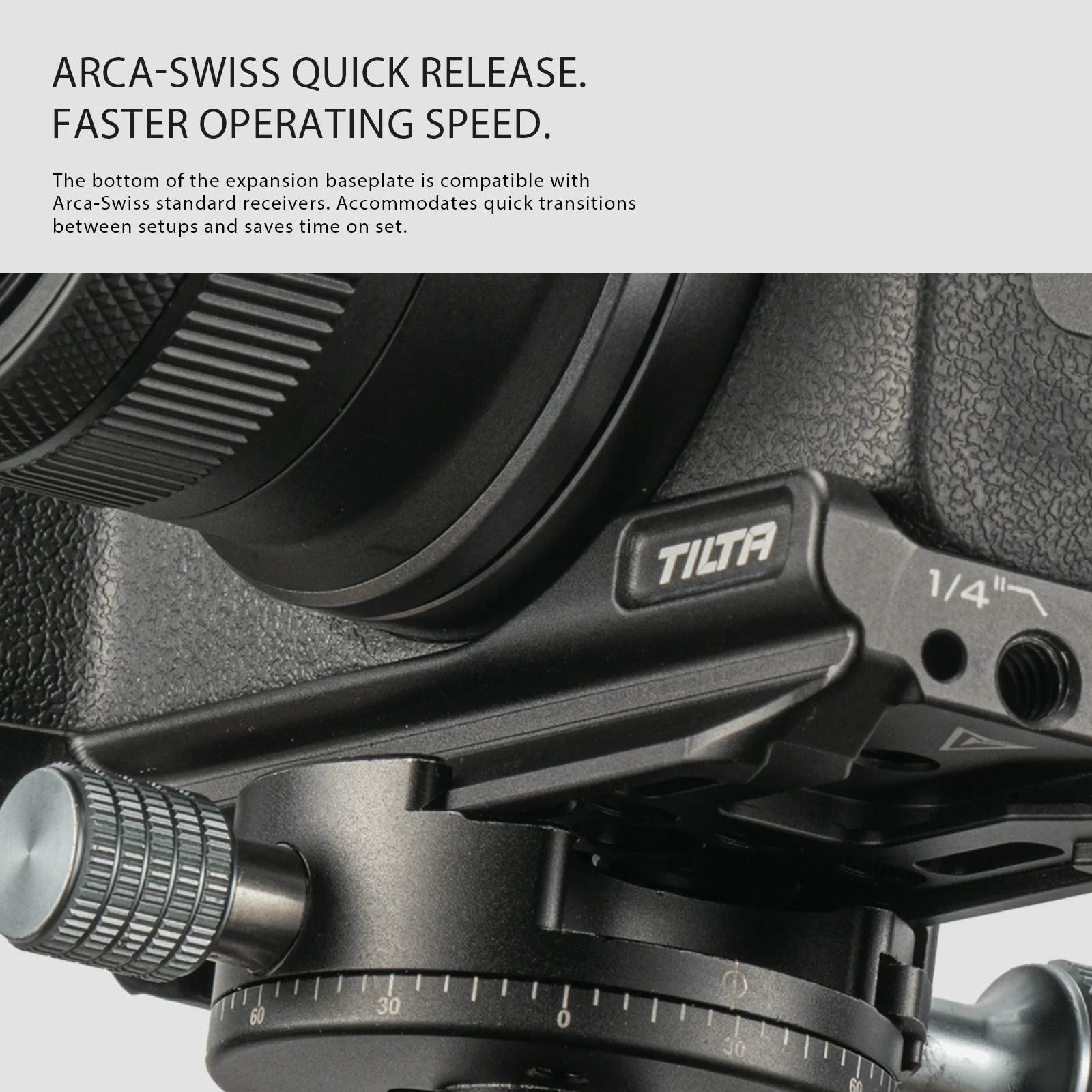 TILTA TA-T51-EB-B Expansion Baseplate for Canon R50 - Black
