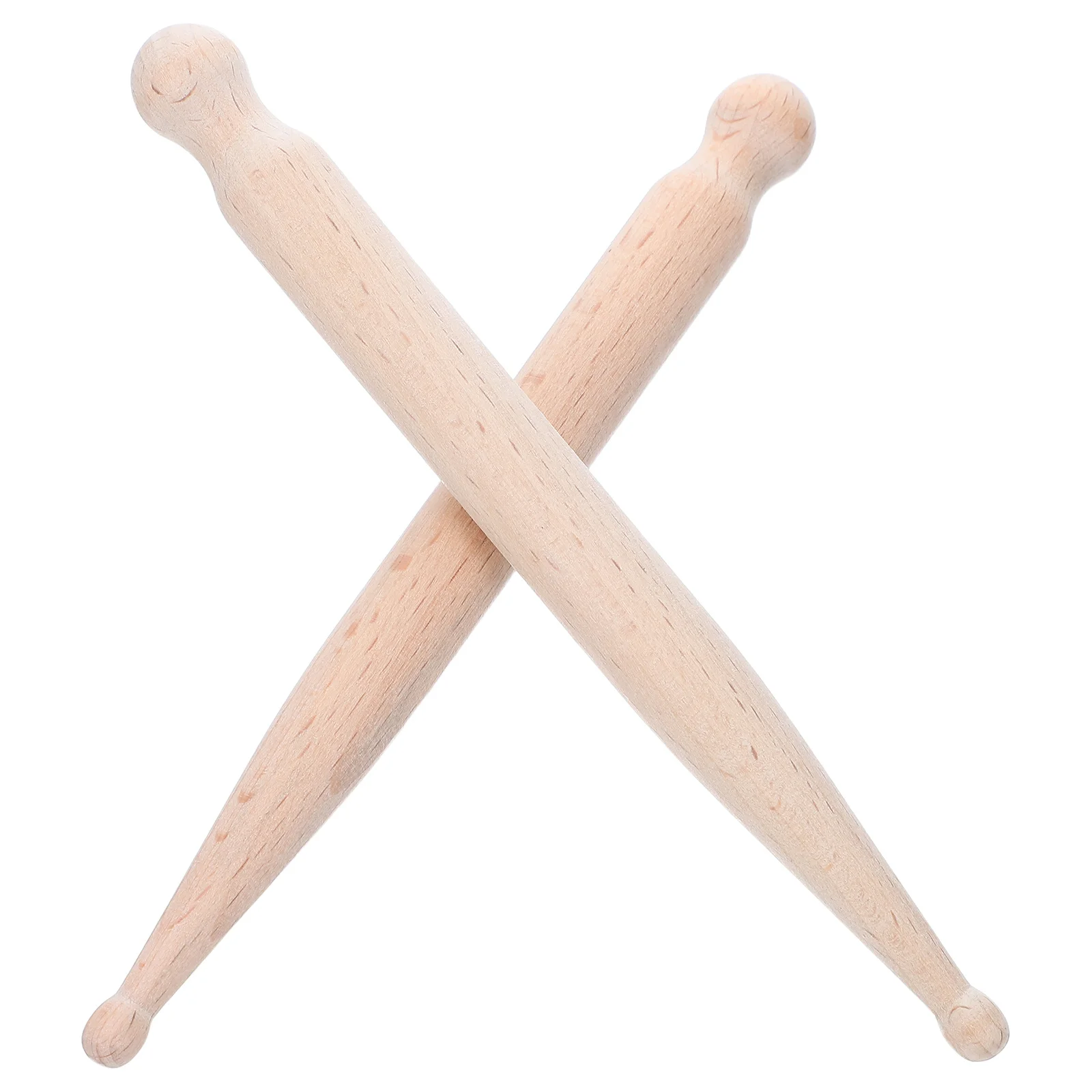 

2 Pcs Natural Massage Manual Acupuncture Pen Tools Beech Trigger Point Massager