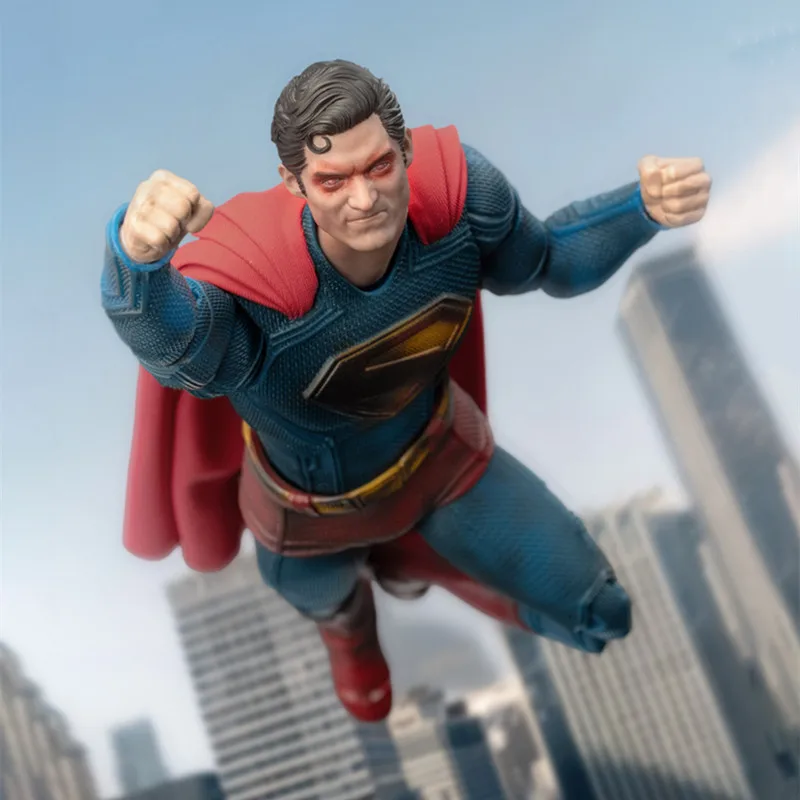 Nuova versione danneggiata da battaglia Fondjoy Superman DC Justice League Action Figure Modello mobile congiunto Statua Giocattoli Ragazzo Regali di Natale