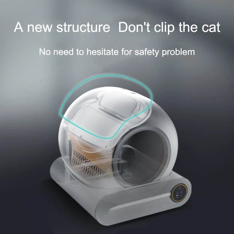 2022 hot sale luxury closed portable automatic Self-cleaning Auto cat  Automatic Cat Toilet smart cat  box