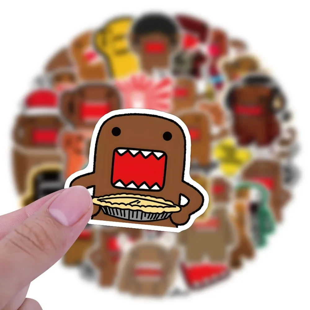 

10/50PCS Funny Domo Kun Stickers Domo JDM Style graffiti Stickers for DIY Luggage Laptop phone Cup Skateboard Bicycle Stickers