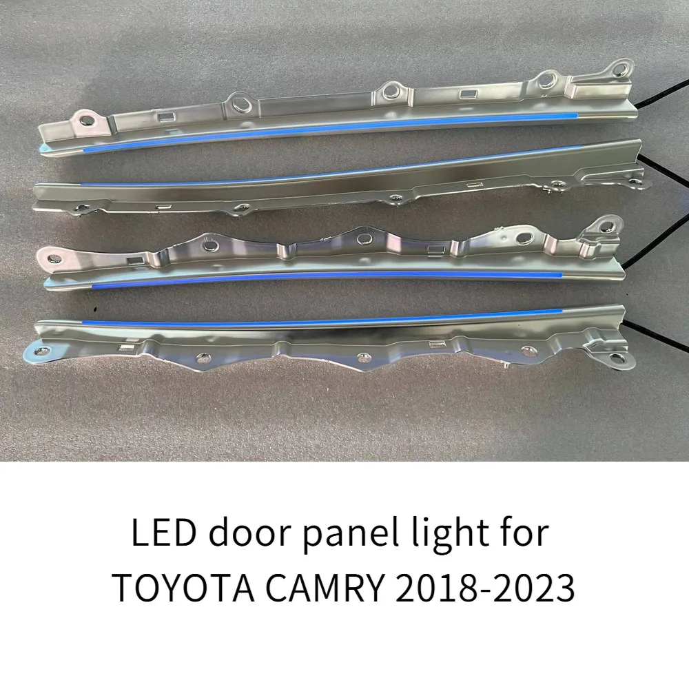 Set of 4pcs For Toyota Camry 8th gen blue Interior atmosphere light automotive decorative light door panel light