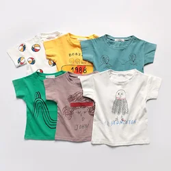 Children's T-shirt xxx Boys And Girls Clothes Cotton Short Sleeve Cartoon Printed Toddler Baby Clothing Fashion 2021 Summer Tops