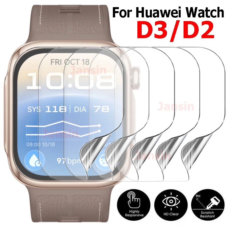 SOFT Protection Film for Huawei Watch D3 D2 Screen Protector Clear HD Full Coverage Cover Flexible Anti-scratch Film Accessories