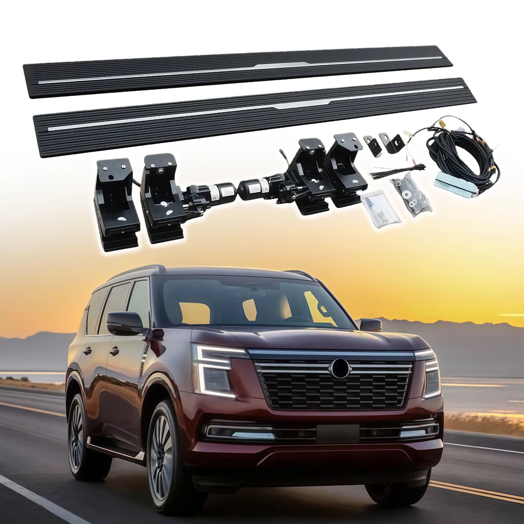 

Power Side Step Electric Running Boards fits for Nissan Armada Platinum Patrol Y63 2025 2026 Powerstep Retractable Truck Steps
