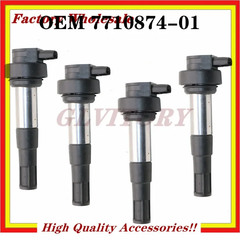 

Set of 4 Engine Ignition Coil Pack 7710874-01 for 2012-2014 BMW S1000RR 771087401,7710874-02,771087402,7710874 02