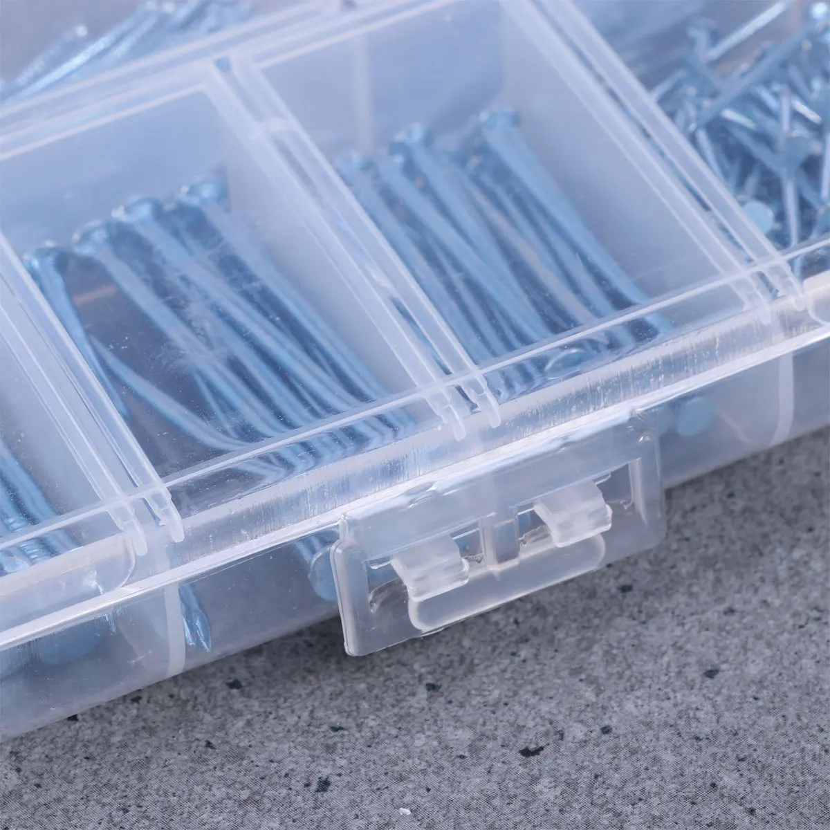 

240Pcs Round Head Iron Nails High Quality Steel Assorted Sizes for Fastening in Woodwork Nail Collection