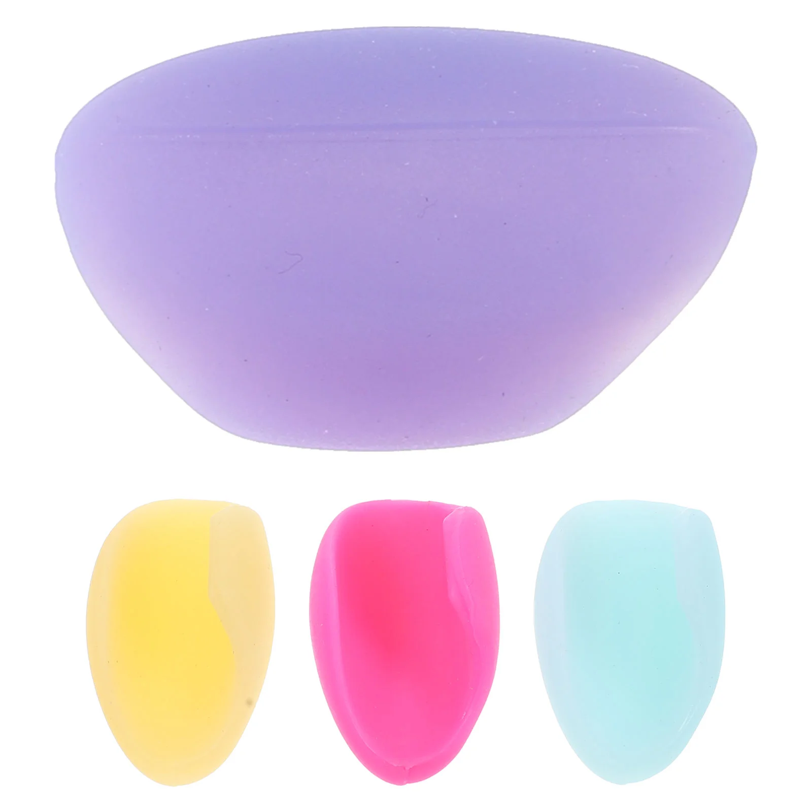 4 Pcs Flutist Finger Rest Thumb Mat Silicone Protector Flute Support Covers Silica Gel Instruments Accessory Cushions