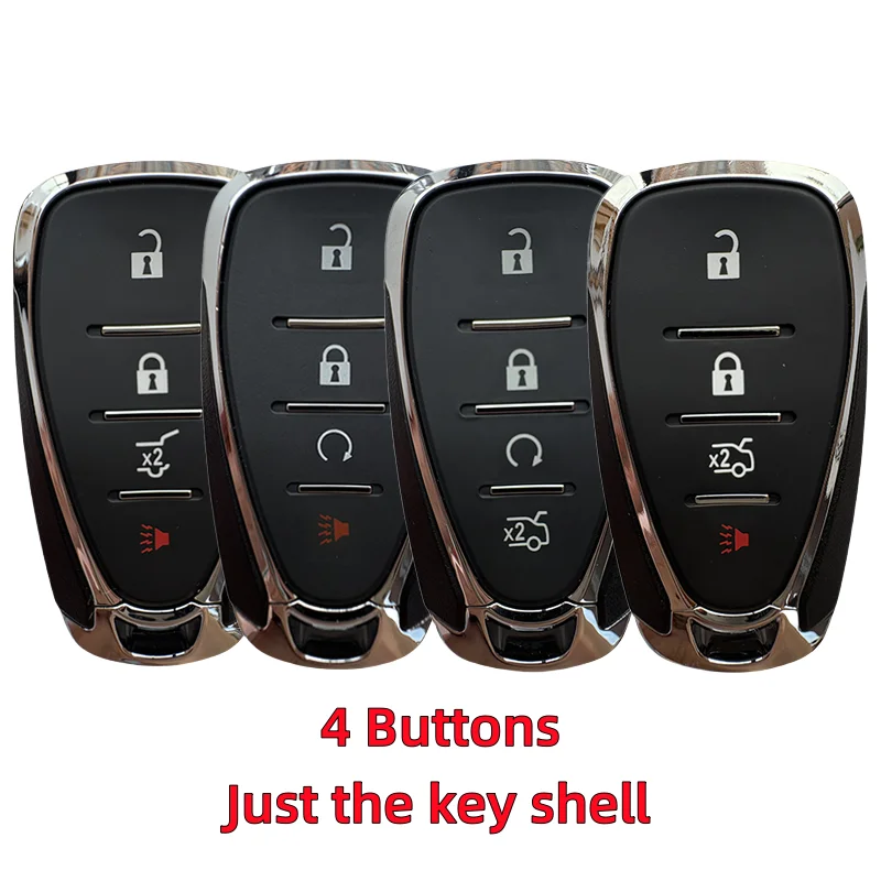 

For Chevrolet 4 Buttons Smart Car Remote Key Shell Replacement For Chevrolet Cruze Malibu Camaro Equinox Keys Fob Body Housing