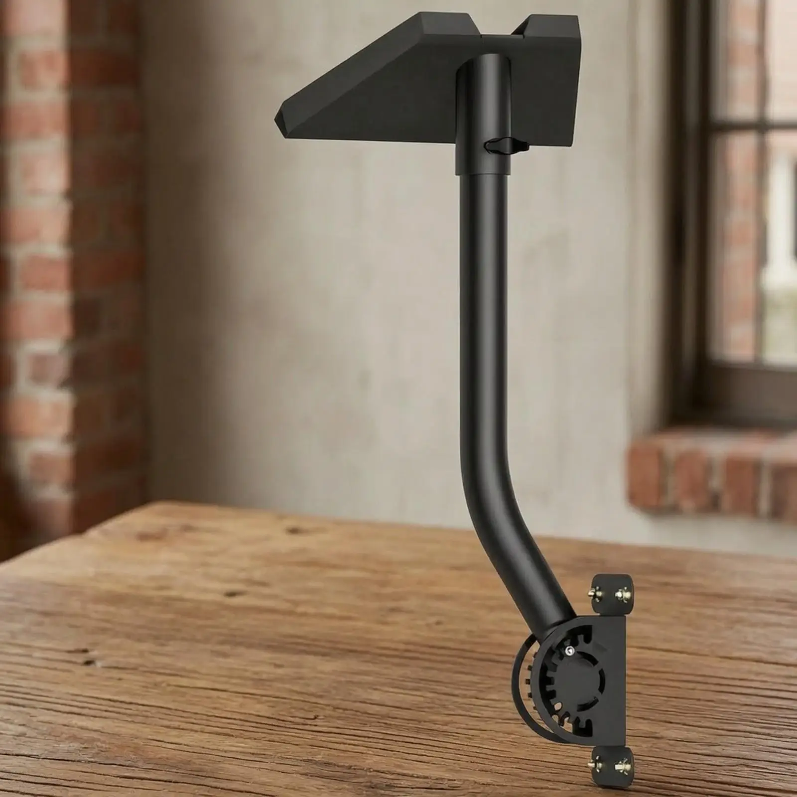 Carbon Steel Wall Mount Bracket 50 Kg Capacity Wall Bracket with Curved Support Arm Heavy-Duty for Roof Structure Mounting