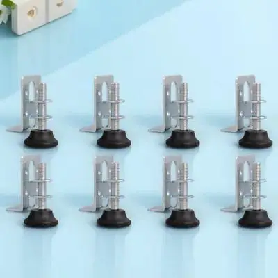 

8 Pcs Adjustable Feet Leveling Legs Furniture Levelers Closet Wardrobe Cabinet Pad Levels Workbench for