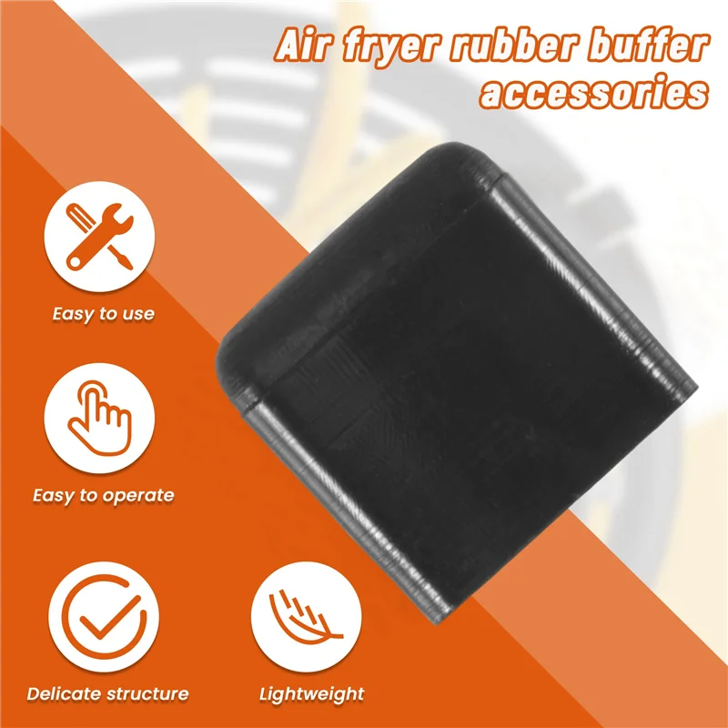 

ABGP-Air Fryer Rubber Bumpers,Air Fryer Tray Rubber Replace Parts Accessories,Non-Scratch Protective Covers For Air Fryer Pan
