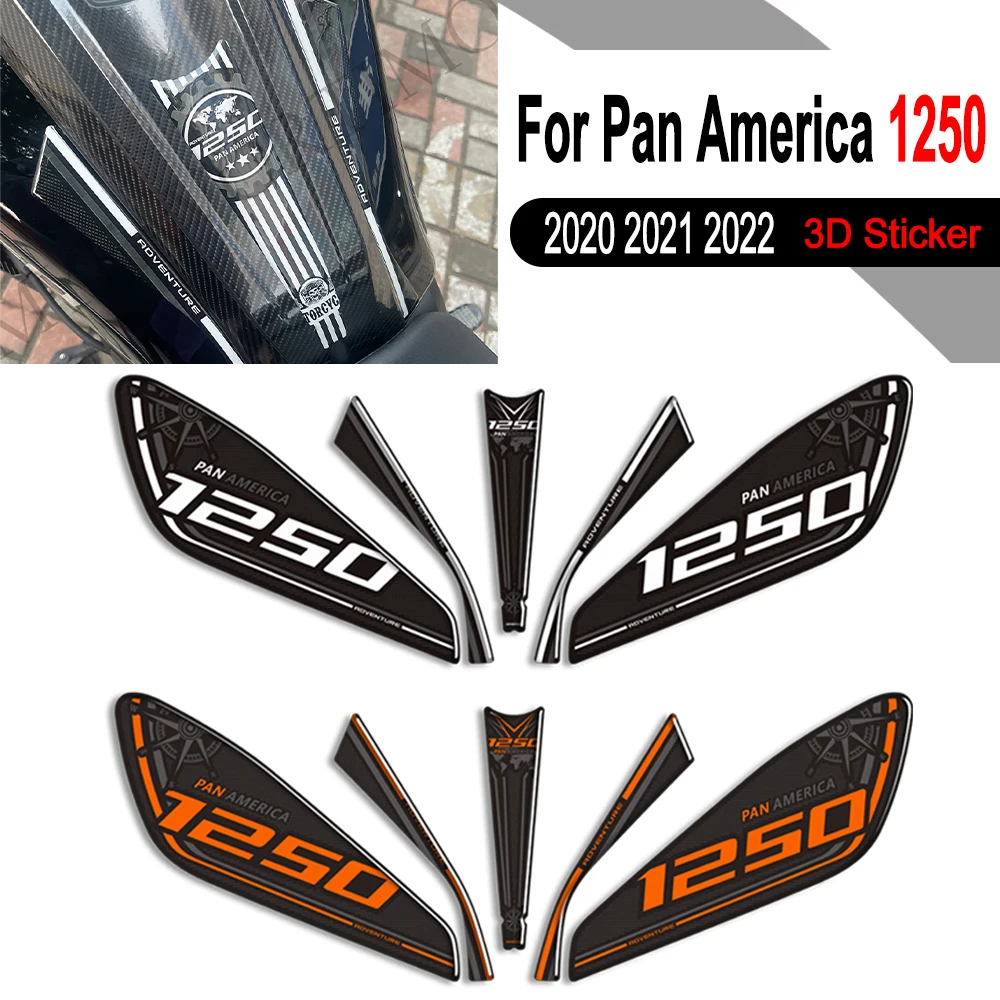 

Для Harley Pan America 1250 мото бак Pad топливный масляный комплект наколенников защитные наклейки водонепроницаемые наклейки 2020 2021 2022
