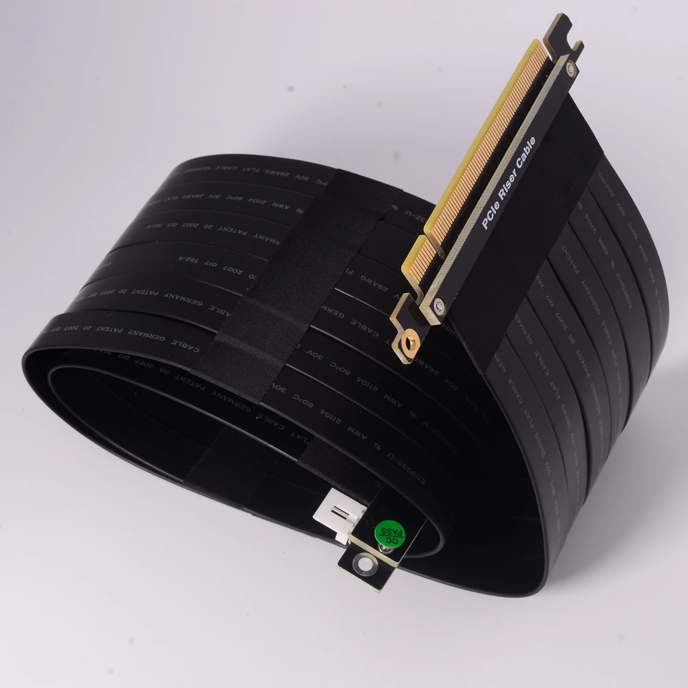 

PCI-E 3.0 16X Удлинительный кабель для видеокарты SATA 4-контактный кабель питания для RTX3060 ETH Mining Bitcoin Miner PCIe 3.0 Riser Cable