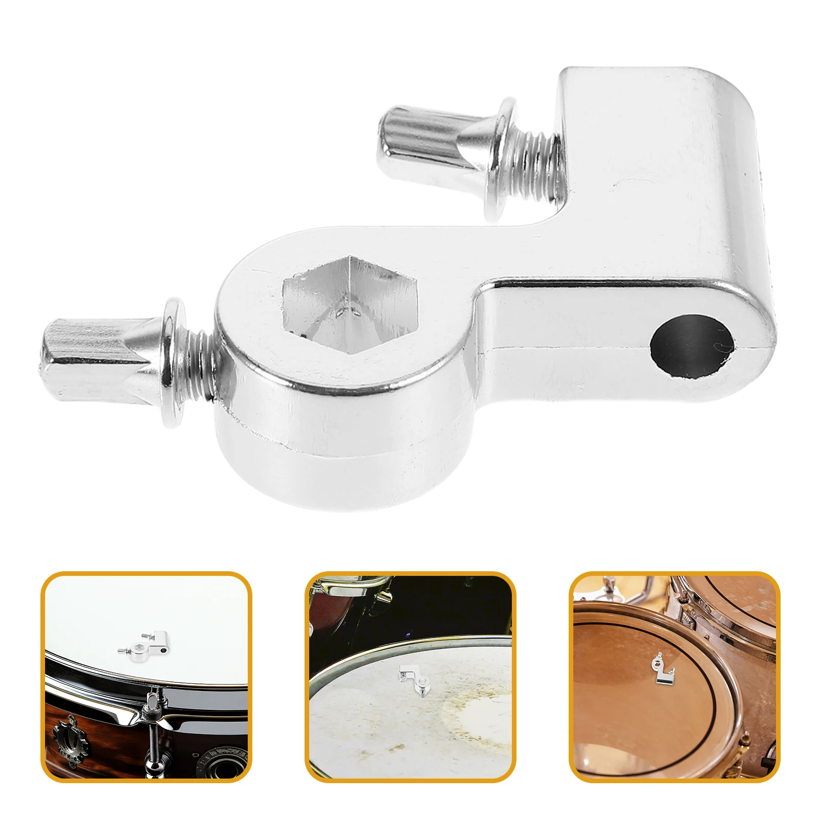 

Multifunctional Drum Pedal Beater Mount Sturdy Metal Plastic Easy Installation Universal Compatibility For Drum Kits Accessories