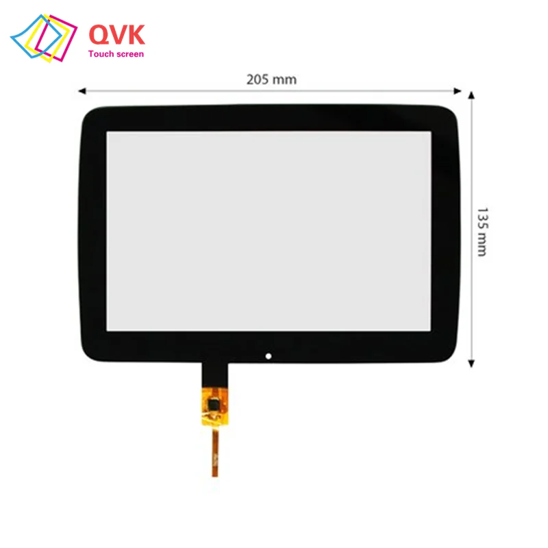

8Inch Black For Mercedes-Benz A B CLA GLA Capacitive Touch Screen Digitizer Sensor External Glass Panel 205X135 MM