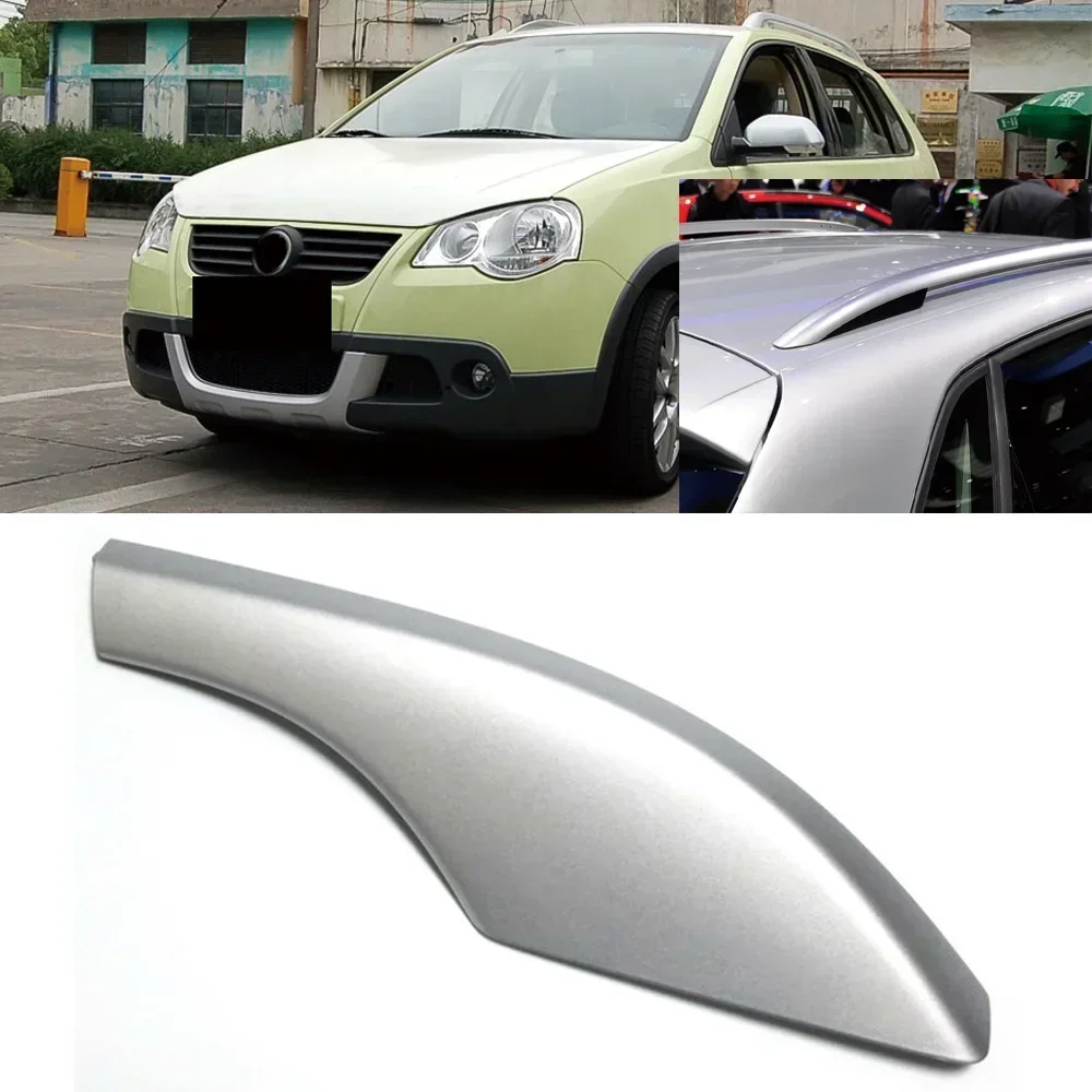 Kamshing Roof Luggage rack guard cover silver For VW CROSS POLO 2007 2008 2009 2010 2011 Luggage rack cover