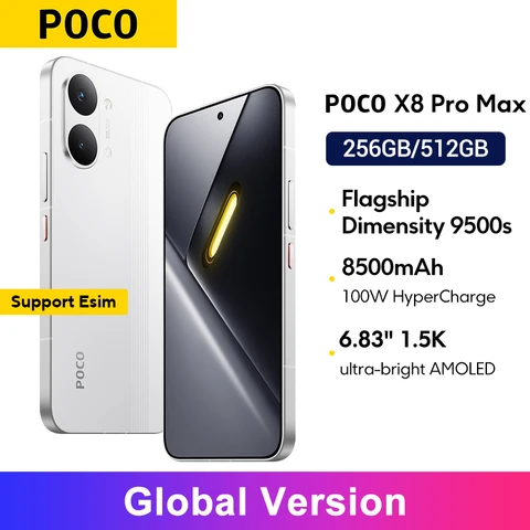 Смартфон Poco X8 Pro Max, 12/256ГБ, 12/512ГБ, global