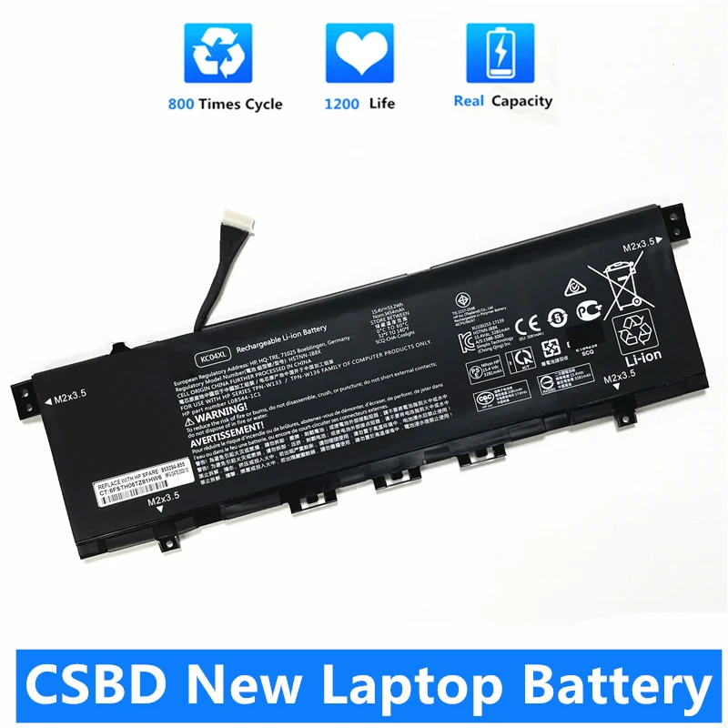 

CSBD New KC04XL Laptop battery for HP ENVY X360 13-ag0000 13-ah0004TU 13-ar0000AU TPN-W133 W136 W141 HSTNN-IB8K DB8P L08496-855