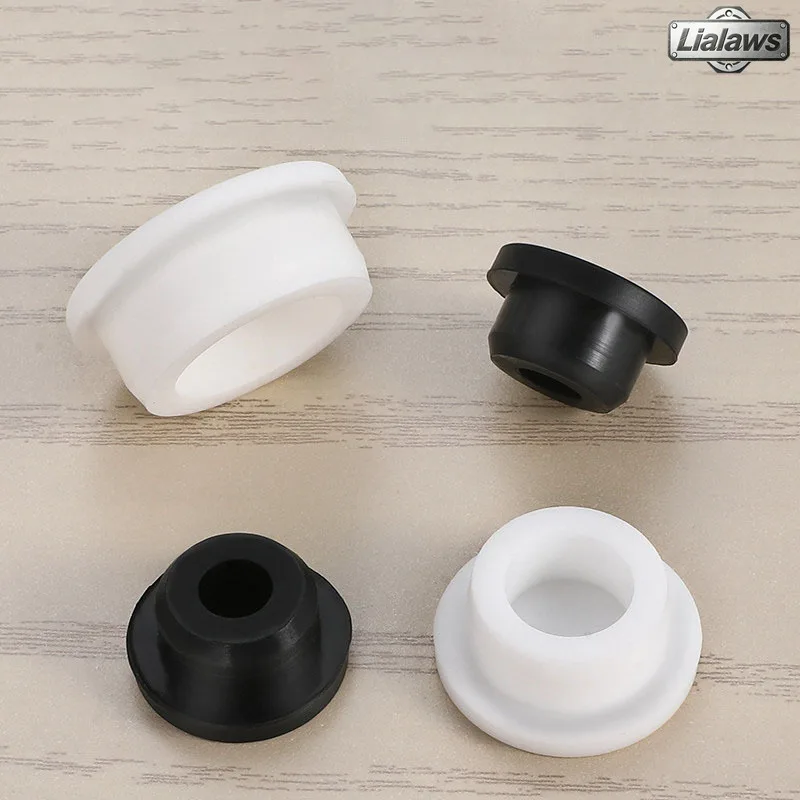 1~30pcs Black/White Silicone Plug Round Rubber Plug Elastic Sealing Plug to Cover Holes Sealing End Cap Hole Bore 6.8~186.5mm