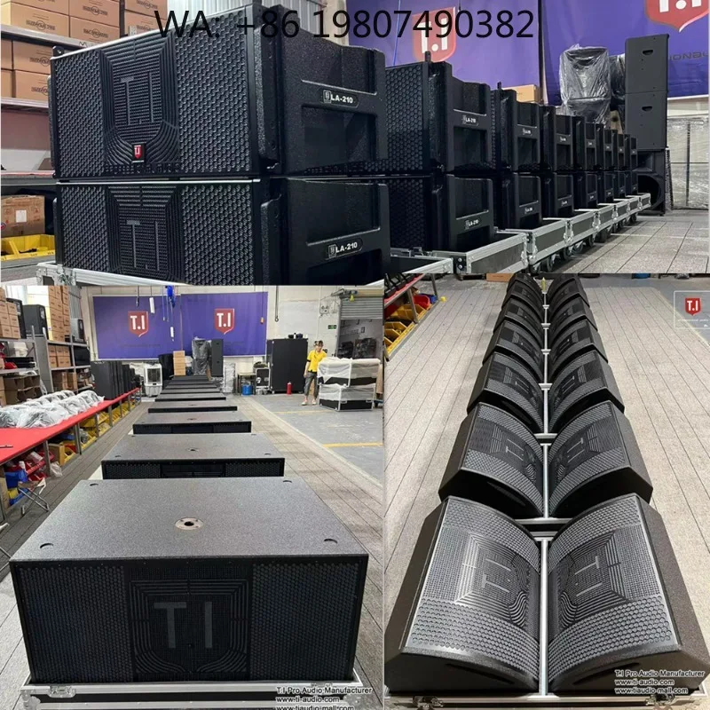 Sonido de alta potencia dual de 10 pulgadas para escenarios de discotecas, sonido audaz y potente, ideal para presentaciones en vivo.