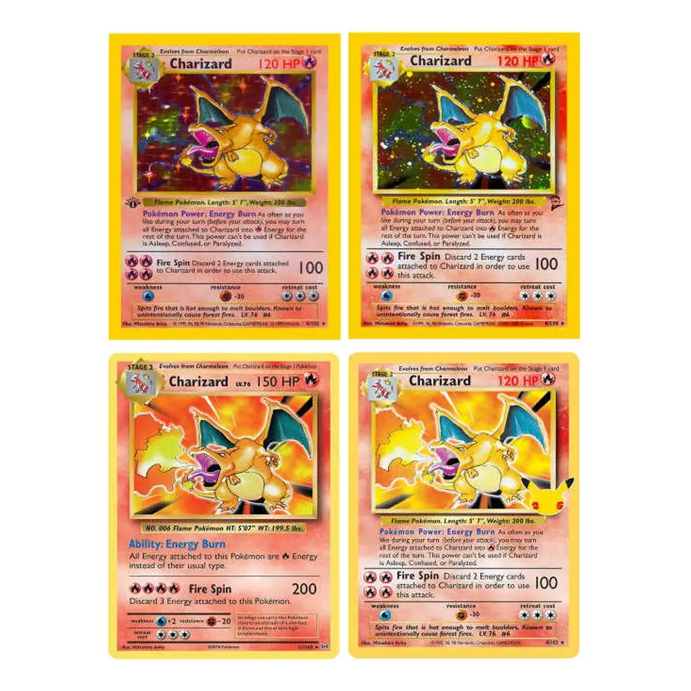 PTCG Pokemon DIY Black spray English Edition Charizard collection Twinkle of stars Card﻿ Hobbies  Game Collection special Card﻿