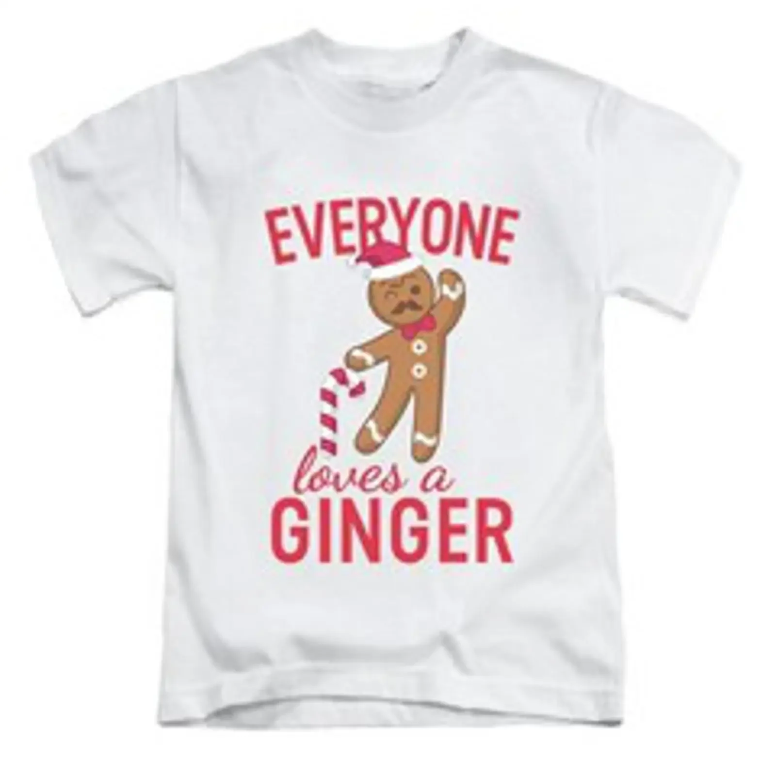 Everyone Loves A Ginger Erwachsene Weihnachten T Shirt Fun Xmas Lebkuchenmann Top vintage Washed homme streetwear Comfortable