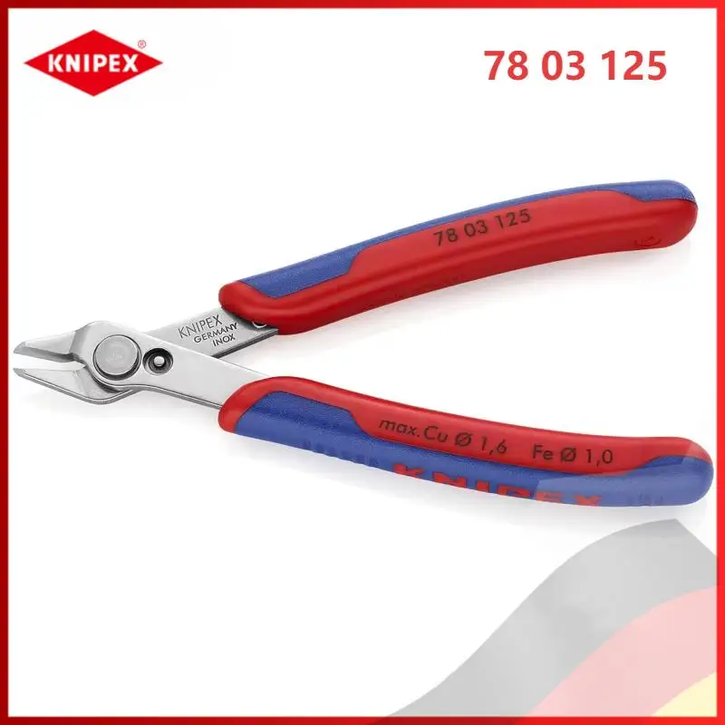 

KNIPEX 78 03 125 Electronic Super Pliers Precision Pliers, Diagonal Nose Pliers