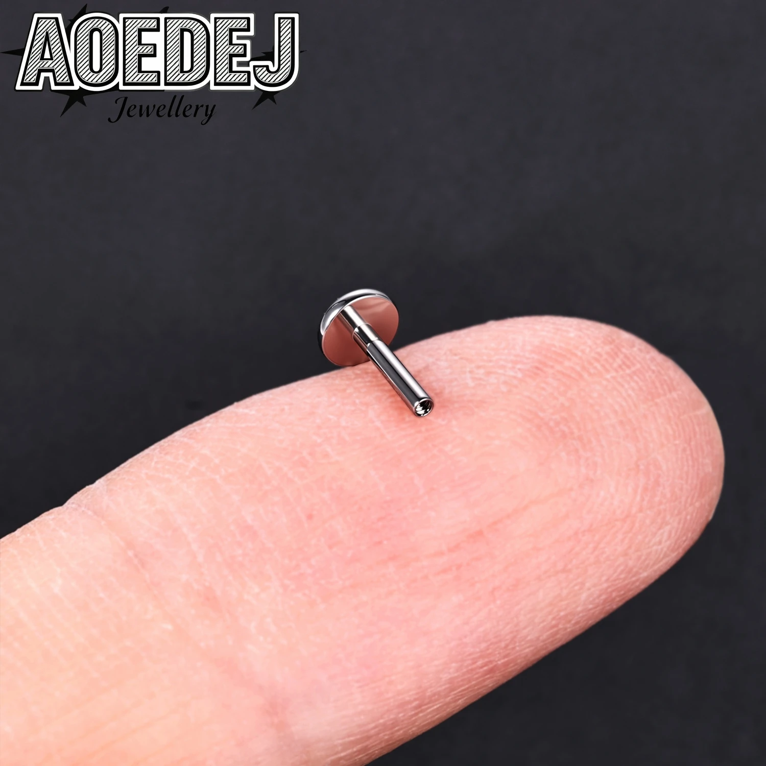 ASTM F136 Titanium Labret Lip Studs Bar