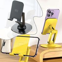 Metal 360° Rotating Mobile Phone Holder Foldable Desktop Tablet Portable Mobile Mobile Lazy Phone Support Support Stand Pho D8K6