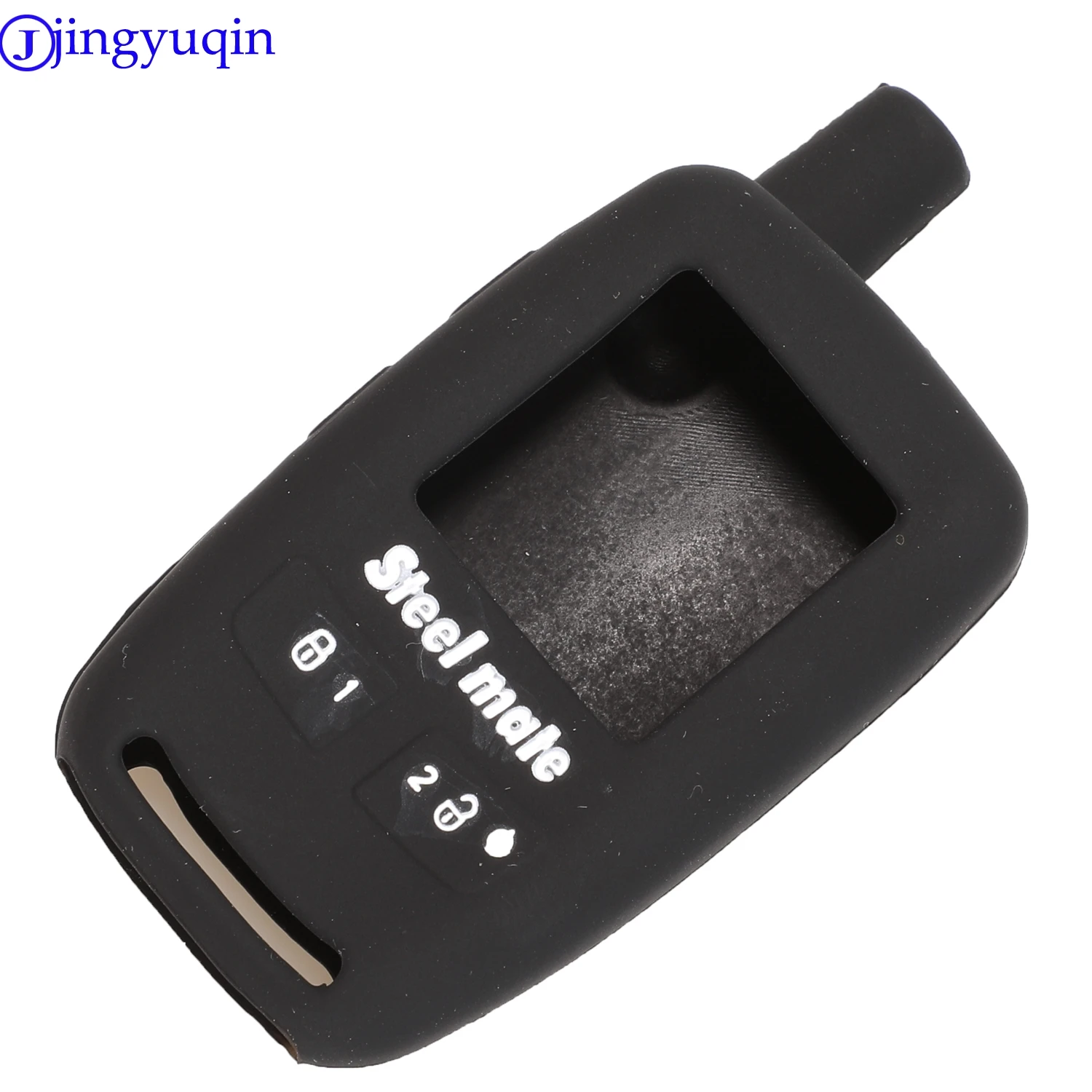 jingyuqin Remote Silicone Rubber Case For Matte Steel key Iron General Red Bat 8006 Car Alarm Remote Control Key