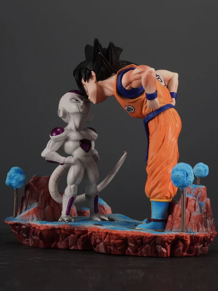 Dragon Ball Z Figure Son Goku Vs Frieza Figurine Goku Anime Figure Frieza Action Figures Statue 14cm Collection Model Toys Gifts