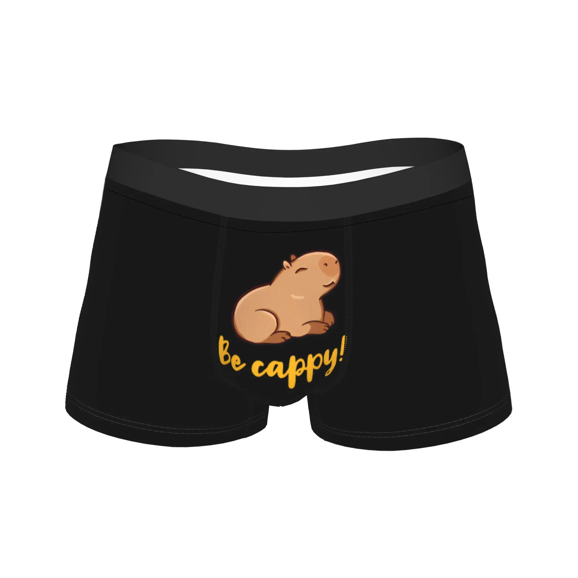 

Мужская кепка с милой капибарой Be Cappy! Мужские трусы-боксеры с забавным принтом «Капибара» (размеры S-XXL)